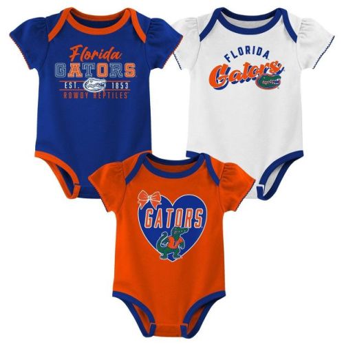 NCAA Florida Gators Infant Girls' 3pk Bodysuit