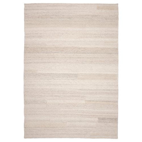 BRÖNDEN Wool Rug, low pile - handmade beige 6 ' 7 "x9 ' 10 "
