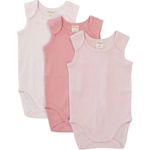 Multi Colour Baby 3 Pack Sleeveless Organic Cotton Bodysuit | Best&Less™ Online
