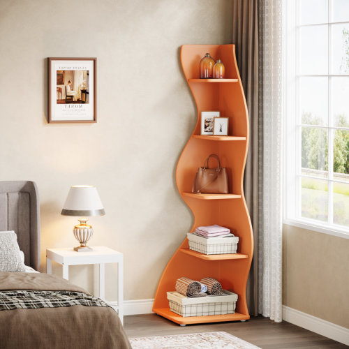 Millwood Pines Arhab Corner Bookcase & Reviews | Wayfair