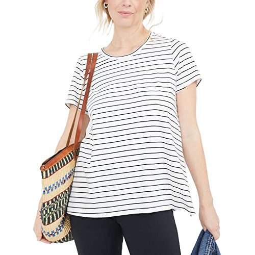 HATCH Organic Cotton Nursing Tee Pima Cotton | Designed with Nursing in Mind for Easy Access Feeds