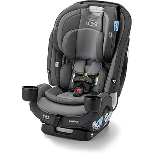 Graco SlimFit3 LX 3-in-1 Convertible Car Seat, Slim Car Seat Fits 3 Across, Rear Facing, Forward Facing, to Highback Booster Seat, Perfect for Baby Travel & Gift for New Parents, Kunningham