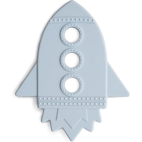 mushie Silicone Baby Teether Toy | Rocket (Cloud)
