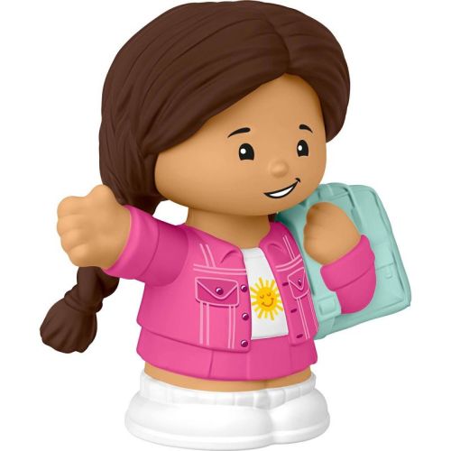Fisher-Price Little People Backpack Girl Character Figure for Toddlers & Kids