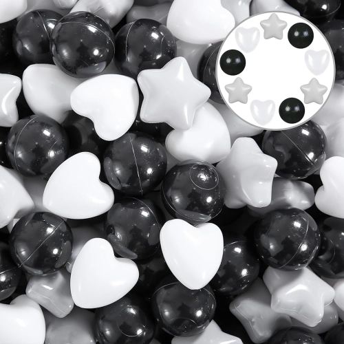 Ball Pit Balls 100 200 500 1000 Plastic Balls for Toddlers Phthalate Free BPA Free Crush Proof Balls in Reusable Play Toys for Kids with Storage Bag Indoor Outdoor