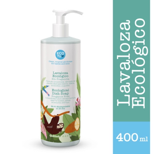 Lavaloza Ecotu Ecológico Sin Fragancia x 400 ml