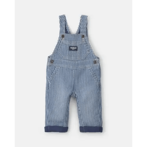 Baby Hickory Stripe Overalls - Blue/Grey - OshKosh B'gosh | Carter's