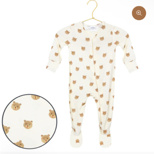 Teddy Zipper Footies