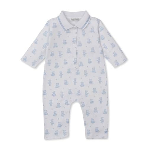 Kissy Kissy Baby Boys 100% Pima Cotton Teddy Bears Print Playsuit Footie, Newborn to 9 Months