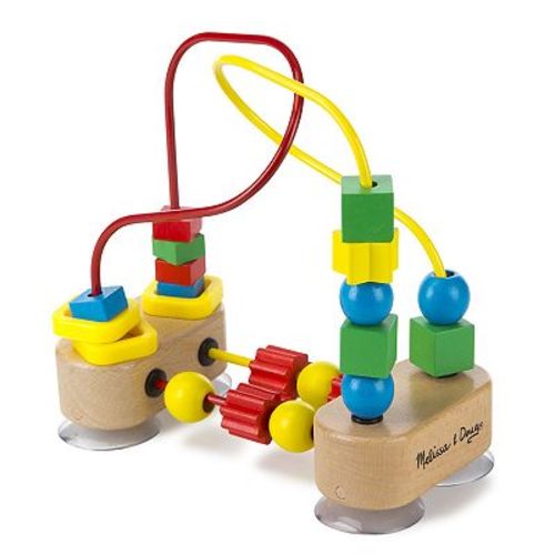 Melissa & Doug First Bead Maze - Wooden Educational Toy for Floor, High Chair, or Table