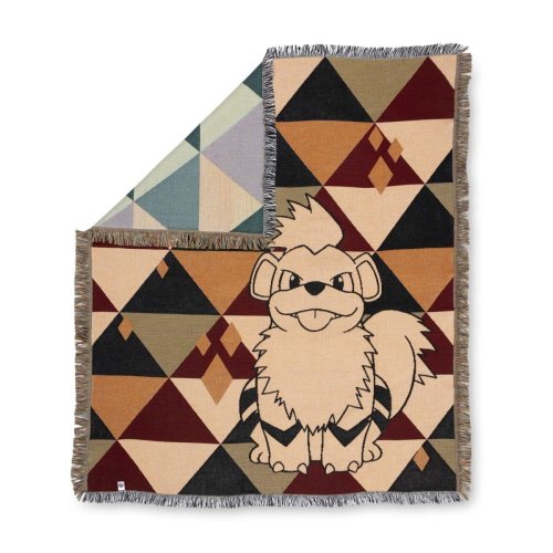 Growlithe Pokémon Home Accents Jacquard Throw Blanket | Pokémon Center Official Site