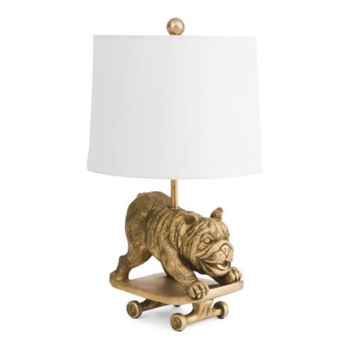 11x20 Bulldog Skateboard Table Lamp | Home | TJ Maxx