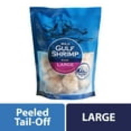Frozen Wild Gulf Large Raw Shrimp, Peeled and Deveined, 12 oz Bag