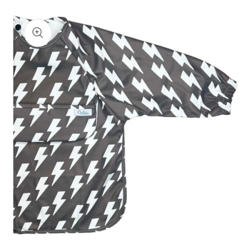 The Grayson Long Sleeve Bib - Lightning Bolts – Calla and Friends