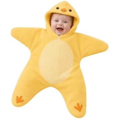 Baby Infant Halloween Zip up Star Onesie Flannel Animal Plush Cute Jumpsuit