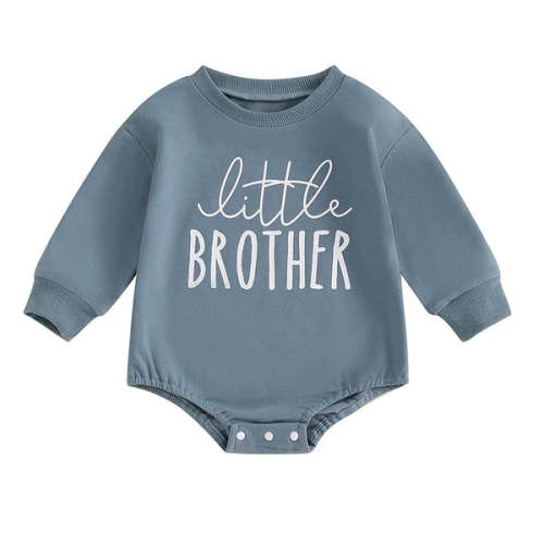 LITTLE BROTHER Long-Sleeve Onesie - Hazel & Bo