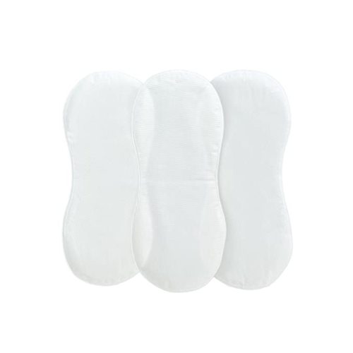 Changing Pad Liner, Fits in Peanut Shaped Changing Pads, Super Soft Peanut Changer Liners are Warm On a Baby's Back, Thicker Waterproof Pads are Machine Washable - 3 Pack