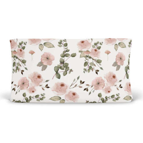 Millie's Dusty Rose Garden Changing Pad Cover