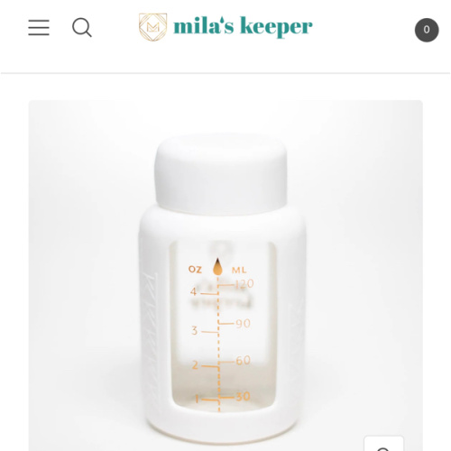 Glass Breast Milk Bottles (Set of 2)