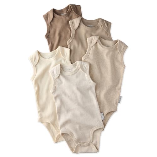 Butterblu Sam-Multipack Sleeveless Bodysuits 100% Organic Cotton | GOTS Certified Organic Cotton for Baby and Toddler Boys, Girls, Soft, Machine Washable, Made to Match Colors