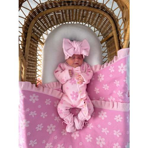 Little Daisy Frilled Romper - Blossom & Fairy Floss