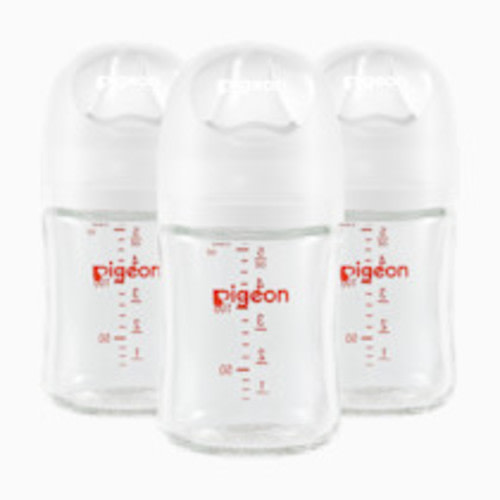 Pigeon Glass Anti-Colic Nursing Bottle Wide Neck 3 Pack - 5.4 Oz