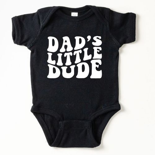 Dad's Little Dude Baby Bodysuit