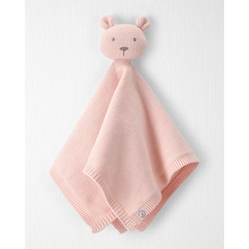 Baby Girl Organic Cotton Bear Lovey