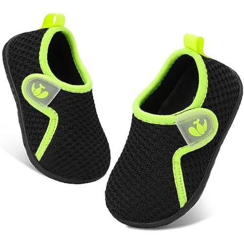 FEETCITY Baby Boys Girls First Walking Shoes Infant Sneakers Crib Shoes Breathable Lightweight Slip On Shoes