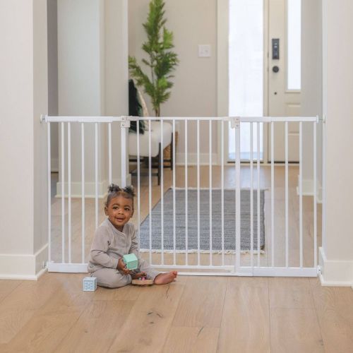 Toddleroo by North States StepSafe Extra Wide Baby Gate 29"-55" - White