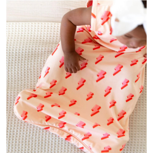 Pink Lightning Bolt Sleep Sack