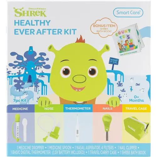 Smart Care Shrek Healthy Ever After Baby Healthcare Kit, Baby Newborn Essentials, Newborn Gifts, Baby Gift Set, 7PC