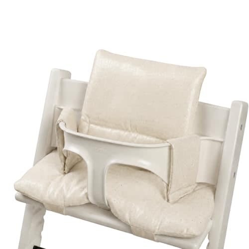 Waterproof & Compatible Stokke Tripp Trapp Cushion Set - Easy to Clean- Made Fabric from Korea 100% Cotton Stokke Tripp Trapp High Chair Cushion Set (Natural Cotton)