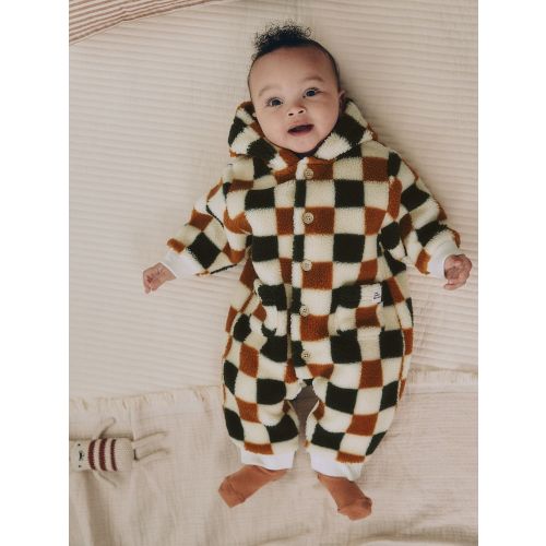 Buy Checkerboard Borg Button Hooded Baby Pramsuit (0mths-2yrs) from Next USA