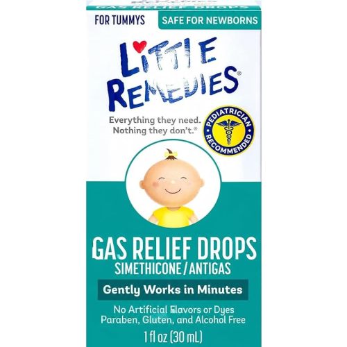 Lil Remedies Gas Relief Drops for Newborns, Infants & Toddlers, Baby Gas Drops, Natural Berry, 30 ml