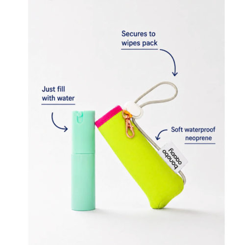 Portable Wipes Spritzer Pouch Trio - 3-Pack, 20ml Bottle | Bonobo Baby