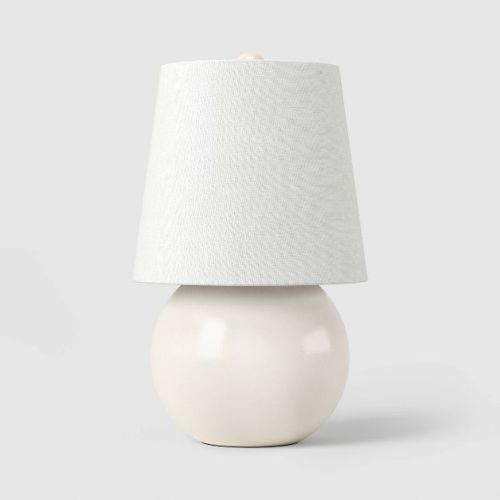 Mini Ceramic Lamp with Finial New Ivory - Room Essentials™