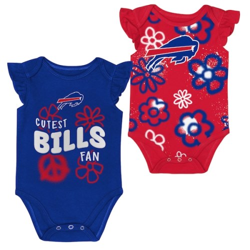 Girls Newborn & Infant Buffalo Bills Outerstuff The Sunshine Two-Piece Bodysuit Set