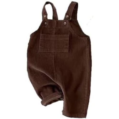 Baby Boy Girl Corduroy Bib Overalls Cotton Suspender Pants Solid Straps Trousers Romper Loose Jumpsuit Kids Outfits 1