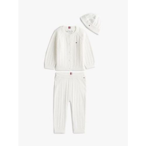 Babies' Cable Knit Sweater and Pant Set