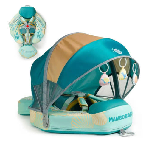 Green Seashell Ultra Baby Float – MamboBaby