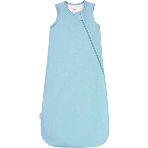Supersoft Rayon Made from Bamboo Sleep Sack 3-6 Months Newborn Sleep Sack 0-3 Months 1.0 Tog Baby Wearable Blanket with 2-Way Zipper Unisex Sleeping Bag for Babies All-year-around - Blue
