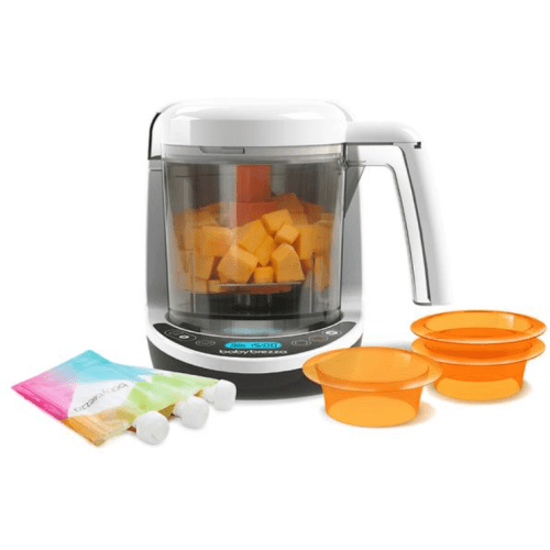 Baby Brezza One Step Food Maker Deluxe, White on Black