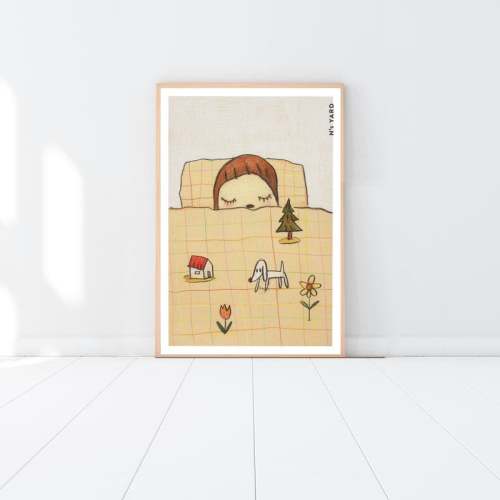 YOSHITOMO NARA - Dream Time poster, Wall decoration, Canvas poster, Mural, Art poster, Art wall, No frame