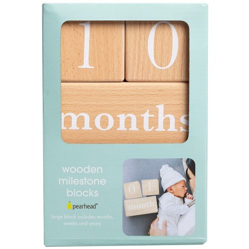 Pearhead Natural Wooden Milestone Blocks