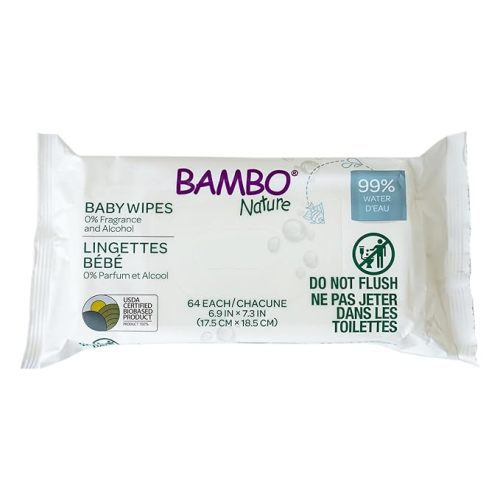 Bambo Nature Biobased Baby Wipes - 64 count