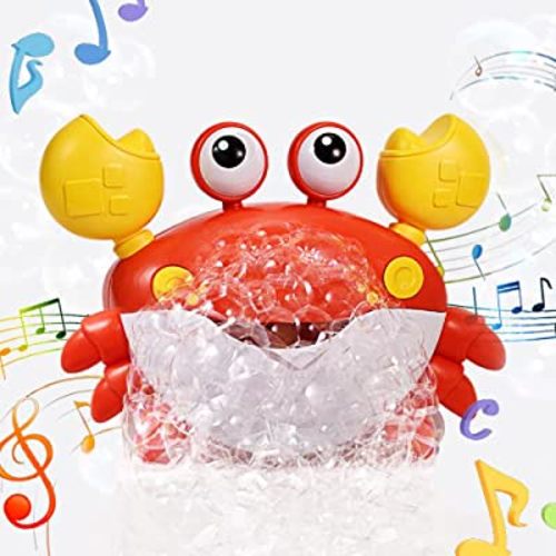 Crabby Bubble Bath Toy for Toddlers - Automatic Bubble Maker with 12 Children's Songs - Sing-Along Bath Bubble Machine for Baby, Toddler and Kids - Fun Bathtub Toy for Endless Bubble Play