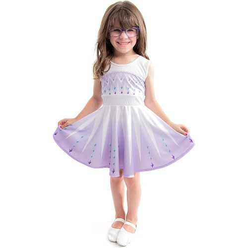 Little Adventures Ice Coronation Princess Twirl Dress - Machine Washable Girls Child Pretend Play and Party Outfit No Glitter