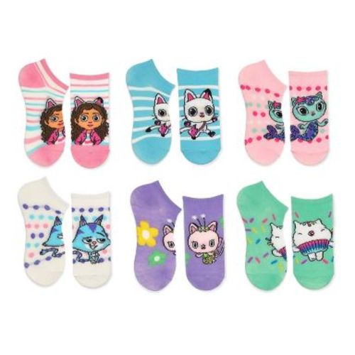 Girls' Gabbey's Dollhouse No Show Socks - Light Pink M/L