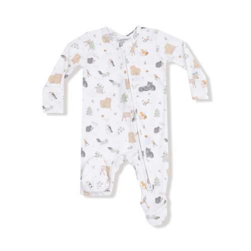 2 Way Zipper Footie - Woodland Babies – Bumps N Bundles